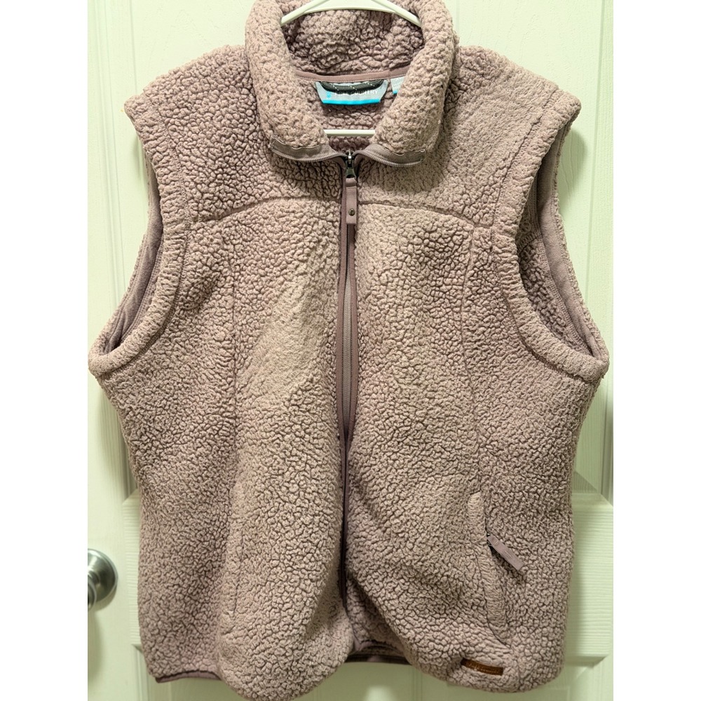 Free Country Womens Plush Vest‎ Dusty Woodrose Large
